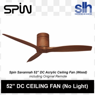 Spin Savannah 52" Designer Dc Ceiling Fan - Ceiling Fan Clipart