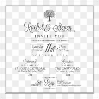 Wedding Invitation Square Treefit1200 Beautiful Invitations - Academic Certificate Clipart