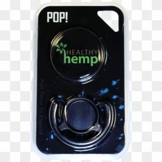 Healthy Hemp Logo Phone Accessory Black Background - Mobile Phone Clipart