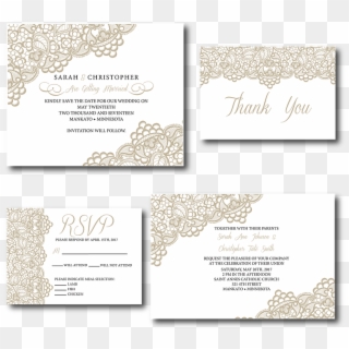 Ws Design Co Elegant Wedding Invitations - Paper Clipart