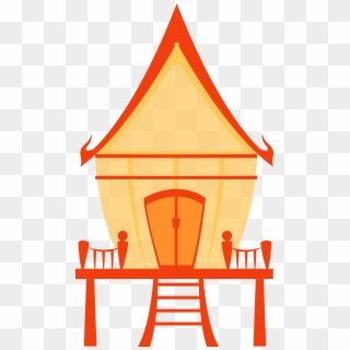 House Clipart Orange - Traditional House Icon - Png Download