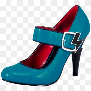 Women Shoes Png Image - Ladies Blue Colour Shoes Png Clipart