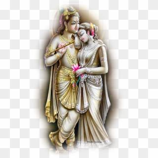 Couple Divinités Hindous Krishna Et Radha - Radha Krishna Png Hd Clipart