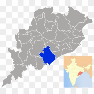 Location In Odisha, India - Location Of Khondbond Iron Mine Clipart
