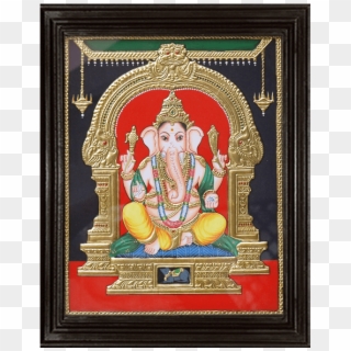Ganesha Tanjore Painting - Religion Clipart