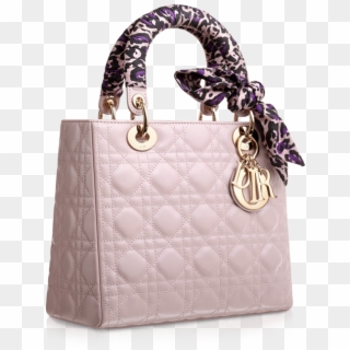 The Lady Dior -medium - Dior Bag With Scarf Clipart