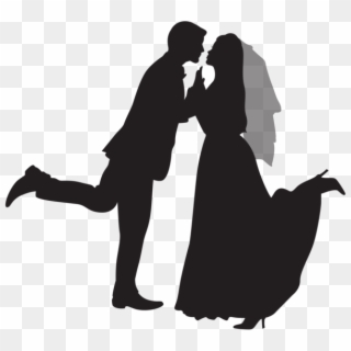 Silhouette Wedding Couple Png Clip Art - Marriage Couple Clipart Hd Transparent Png