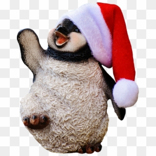 Christmas, Penguin, Santa Hat, Dance, Funny, Figure - Piada No Fim Do Ano Clipart