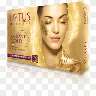Lotus Herbals Radiant Gold Cellular Glow Single Facial - Lotus Facial Kit Price Clipart