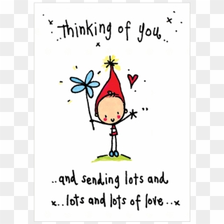 Thinking Of You And Sending Lots And Lots Love - We Think Of You Clipart