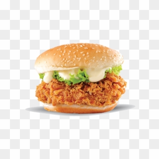 Crispy Burger - Crispy Chicken Burger Png Clipart