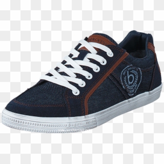Bugatti 06k4801 Navy 58477-00 Mens Textile Rubber Trainers - Mens Sports Shoes Png Clipart