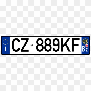 Targa Auto Png - Italian License Plate Clipart