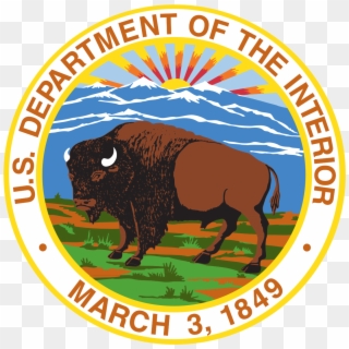 Buffalo - Us Department Of The Interior Logo Clipart
