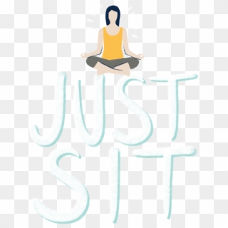 Just Sit - Calligraphy Clipart
