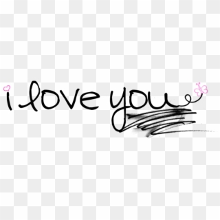 I Love You Png - Calligraphy Clipart