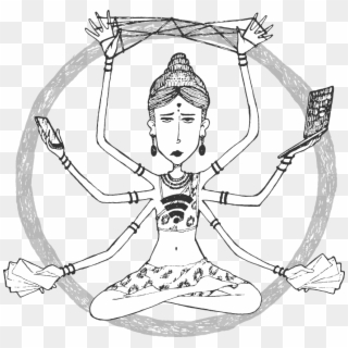 Circle Shiva - Illustration Clipart