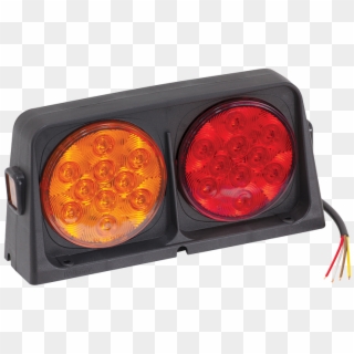 Dual Lh Led Ag Light W/4 Wire Lens Rear Amber/red Front - Light Clipart