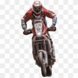This Free Icons Png Design Of Off-road Bike With Rider Clipart