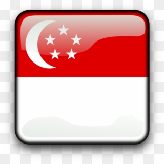 Flag Of Singapore National Flag Lion Head Symbol Of - Clipart Singapore Flag - Png Download