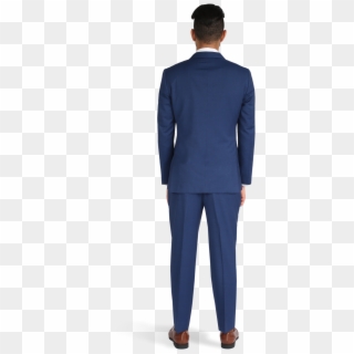 Cobalt Blue Notch Lapel Suit - Formal Wear Clipart