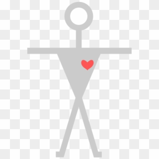 Ecg-heart In Body - Cross Clipart