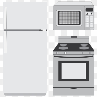 Appliances Refrigerator Microwave Oven Kitchen - Appliance Clipart - Png Download