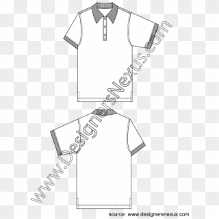 Dress Shirt Clipart Flat Sketch Men's - Illustration - Png Download