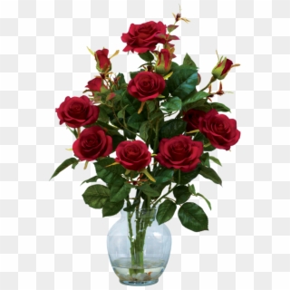 Rose Plant Png - Rose Arrangement In Vase Clipart