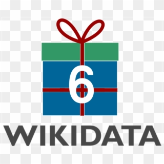 Logo Sixth Wikidata Birthday - Wikidata Logo Png Clipart