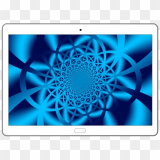 Tablet Wave Background - Achtergrond Tablet Clipart