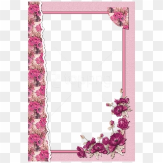 Free Png Transparent Flower Pink Frame Png Images Transparent - Картичка За 50 Годишнина На Жена Clipart