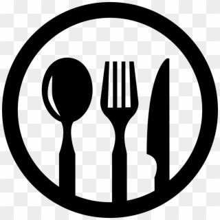 Graphic Royalty Free Library Symbol Of Cutlery In A - Restaurant Symbol Png Clipart