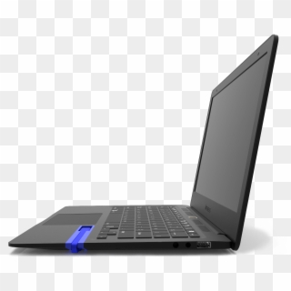 Mirabook Side View With Blue Layout - Netbook Clipart