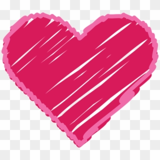 Scribble Heart Clipart - Heart - Png Download