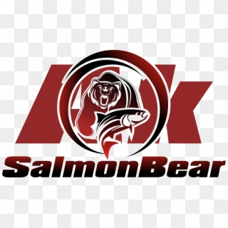 Bear Salmon Logo Clipart
