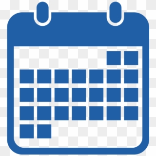 Edge Activities - Edge Funders - Blue Calendar Icon Png Clipart