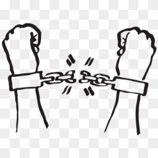 New Year's Revolution, Illustration Of Hands Breaking - Breaking Of Shackles Clipart