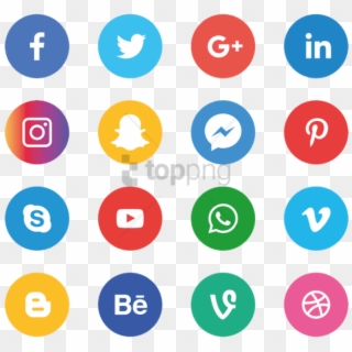 Free Png Download Icons Social Whatsapp Png Images - Iconos De Redes Sociales Clipart
