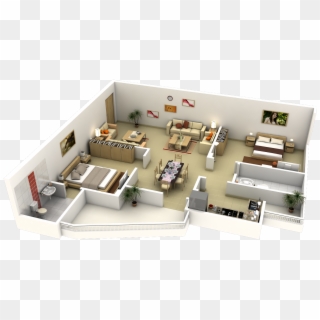 Impressive Floor Plans In 3d - L Shaped Living Room Floor Plan Clipart