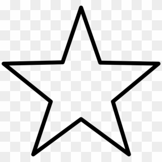 5 Point Star Svg Png Icon Free Download - Star Shape Clipart Black And White Transparent Png