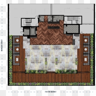 Rooftop Floorplan - Rooftop Bar Floor Plan Clipart