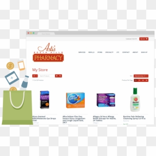 Grow Your Front-end Sales By Selling Your Pharmacy - Online Shopping Front End Clipart