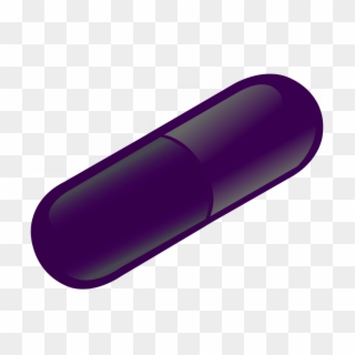 Grape Flavored Gelatin Capsules - Pill Clipart