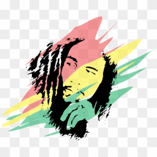 Best Art Bob Marley Rasta Wallpaper Hd Quality - Bob Marley Clip Art - Png Download
