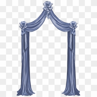 Blue Decor Png Picture Gallery Yopriceville View Ⓒ - White Curtain Clipart Borders Png Transparent Png