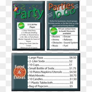 Party Info No Background - Poster Clipart