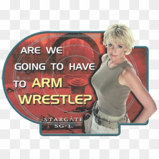 Stargate Arm Wrestle Men's Long Sleeve T-shirt Clipart