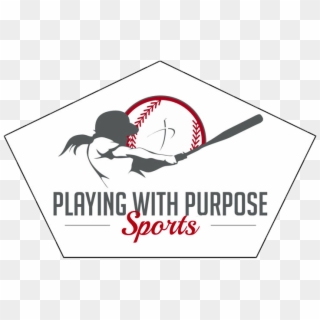 Playing With Purpose Logo Home Plate - Softball Clipart
