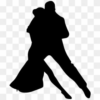 Clipart - Clipart Dancing Couple Black & White - Png Download